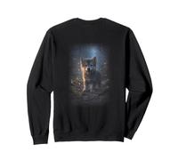 Baby Wolf In Forest Night Sweatshirt
