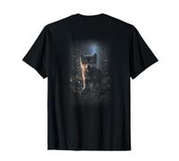 Baby Wolf in Forest Night T-Shirt