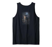 Baby Wolf in Forest Night Tank Top