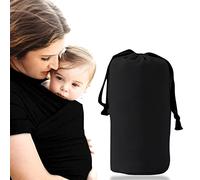 Baby Wrap Baby Carrier, Original Stretchy Infant Sling, Perfect for Newborn Babies and Children up to 35 lbs (Black)