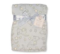 Baby Wrap Blanket - Elephant and Stars (Sky)