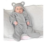 Baby Wrap blanket in Luxury Gift Box by BABY BLISS Star Wrap Fleece for Newborns Infants and Toddlers 2 - 12 Month’s Boy Girl Super Soft Great for Travel Strollers and Car Seats (Grey)