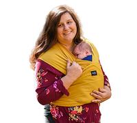 Baby Wrap Carrier Soft, Stretchy, Breathable Cotton Baby Wrap, Baby Sling, Nursing Cover Up for use with Newborn-Toddler: Evenly distributes Weight for More Comfortable Carrying (Dark Cream)