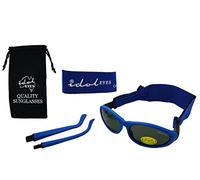 Baby Wrapz 2 Convertible Sunglasses 0-5 Years with 2 Headbands & Attachable Arms (Blue)