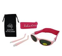 Baby Wrapz 2 Convertible Sunglasses 0-5 Years with 2 Headbands & Attachable Arms (Light Pink)