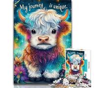 Baby Yak 1000 Piece Jigsaw Puzzles for Teenagers,Educational Games Home Decoration Artists Collection,Fine Art (50x75cm)