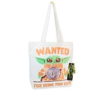 Baby Yoda Canvas Tote Bag - Star Wars Accessory Bundle with Reusable Bag