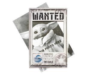 Baby Yoda ‘Wanted’ from The Mandalorian Magnetic Photo Frame that stands