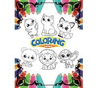 Baby Zoo Animals Little Friends Coloring Book: Fun Coloring Pages With Baby Animals For Kids