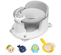 Babyally Baby Bath Seat for Babies 6 Months & Up,Infant Bathtub Chair , Suction pad Fixing,Non-Slip,Compact Toddler Bath Seat(Gray)