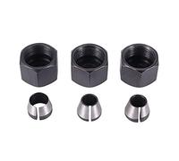 BABYB 3 Pcs Router Collet Set Chuck Heads Adapter for Drills Engraving Trimming Carving Machine Electric Router Milling Cutter