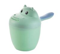 Babybadebadung - Baby Bath Rinse Cup, Hippo Shampoo Rinser with Gentle Waterfall Flow, Baby Hair Washing Cup, Tear-Free Bath Pail, Eye Protection Rinse Cup for and Children
