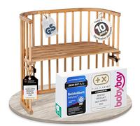 Babybay Core Beech Oiled Original Varnished bedside sleeper Cot