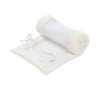 babybay Cot Bumper Mesh Waffle Pique Suitable for Boxspring XXL Model Ivory
