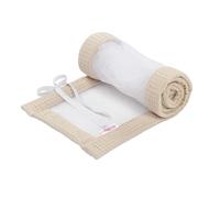babybay Cot Bumper Mesh Waffle Pique Suitable for Original Model Sand