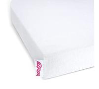 babybay fitted sheet terry cloth, white, for babybay maxi