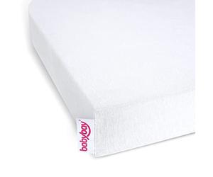 babybay Jersey Cover Deluxe Organic Cotton Suitable for Model Original and Light, White