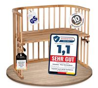 Babybay Maxi bedside sleeper Cot, Core Beech Oiled, Multi Color, One Size