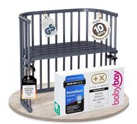 Babybay Original Varnished Cot, Grey