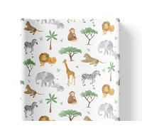 BabyBells Deluxe Safari Animals Unisex Baby Boy Girl Anti Roll Wedge Changing Mat