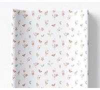 BabyBells Deluxe Wildflower Meadow Floral Flowers Baby Girl Anti Roll Wedge Changing Mat