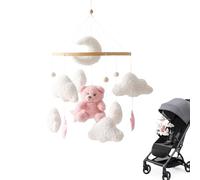 Babybett Mobile - Brauner Bär Glockenspiel Mobile Für Babybett, Hängbares Sensorik Spielzeug Mit 360 Grad Rotation Für Zimmercover Fenster Wand Wiege - Für Mädchen Babybettchen Sch