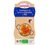 Babybio Bols Bonne Nuit petits légumes et riz 2x200g