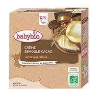 Babybio Pack of 3 * * Baby Organic Dessert Bottles, Cream, Organic Semolina, Cocoa, from 8 Months, 4 x 85 g *** Fast and Careful Home Delivery ***