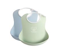 BabyBjörn Baby Bib, Powder Green/Powder Blue, Pack of 2