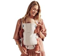BabyBjörn Baby Carrier Mini, 3D Jersey, Light Beige, Infant Carrier for Newborns (0-6 Months), Soft, Ergonomic and Easy to Use