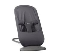 BabyBjörn Bouncer Begin, Airy Mesh, Dark Grey | Snug newborn support, Ergonomic and acknowledged as hip healthy, Easy adjustments as your baby grows