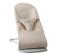 BabyBjörn Bouncer Bliss Woven/Jersey, Tri-Fabric, Light Beige | Ergonomic, safe and fun-this everyday 2-in-1 bouncer to toddler chair offers natural rocking