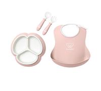 BabyBjörn Mealtime Set, 4 pcs, Powder Pink