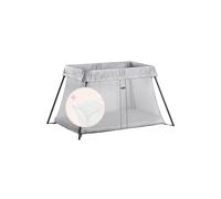 BABYBJÖRN Resesäng Light (Silver) med Överdragslakan till Resesäng Light