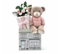 Babyblooms Personalised Bear And Welcome Baby Hamper - Pink