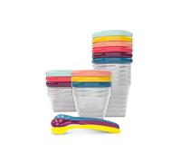 Babybol Storage Jars with Spoons Multi-Coloured
