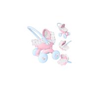 BabyBoo 4-IN-1 My First Pram | Baby Doll Pushchair & Stroller Toy for Toddlers | Interchangeable Pram with Carry Cot & Pushchair | Perfect Role Play