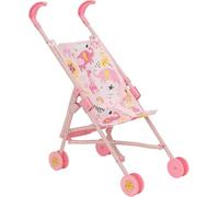 BabyBoo Single Stroller | Pink Jungle Baby Doll Pushchair | Toy Dolls Buggy with Umbrella Fold | Lightweight Stroller for Kids | Perfect Role Play Toy for Boys & Girls | Ages 2+