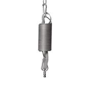 BabyBubu - spring up to 16 kg - inclusive of safety rope and cotton spring cover and 2x carabiner for spring cradles, baby rocker, baby hammock - hanging cradles, baby cradles or baby swing | swings very smoothly - only 18 cm long | durable (over 10 million strokes) | Made in Germany