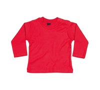 BabyBugz Baby Boys/Girls Long Sleeve T Shirt Red 6-12 Months