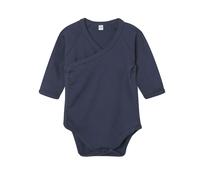 Babybugz Kimono Long-Sleeved Bodysuit in Navy | Size: 6-12 m Babybugz Navy 6-12 m