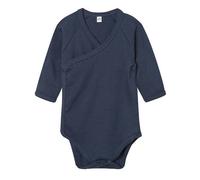 Babybugz Kimono Long-Sleeved Bodysuit in Navy | Size: 6-12 m Babybugz Navy 6-12 m
