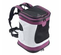 BabycarePro Foldable Dogs Backpack Waterproof Puppy Cat Rucksack Pet Travel Carrier Top Open Soft Side Pet Carrier Bag Purple