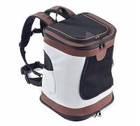 BabycarePro Foldable Dogs Backpack Waterproof Puppy Cat Rucksack Pet Travel Carrier Top Open Soft Side Pet Carrier Bag Brown