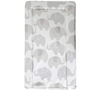 Babycurls Baby Changing Mat with Foam Raised Soft Edges for Babies from Birth Upwards Wipe Clean and Waterproof Nappy Change Pad 76 x 45cm (Elephant Love)