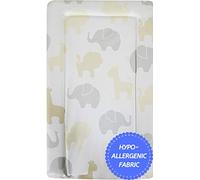 Babycurls Baby Changing Mat with Foam Raised Soft Edges for Babies from Birth Upwards Wipe Clean and Waterproof Nappy Change Pad 76 x 45cm (Jungle Fun)