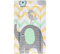 Babycurls Baby Changing Mat with Foam Raised Soft Edges for Babies from Birth Upwards Wipe Clean and Waterproof Nappy Change Pad 76 x 45cm (Elephant Chevron)