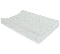 Babycurls Deluxe Anti-Roll PVC Wedge Nappy Baby Changing Mat with Curved Sides and Raised Edges for Babies from Birth Upwards Wipe Clean and Waterproof 69 x 45 x 8cm (Green Leaves)