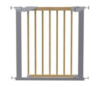 BabyDan Avantgarde True Pressure Fit Safety Gate (Beech/Silver)