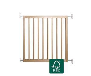 Babydan Elsa No Trip Beechwood Wall Mounted Safety Gate 70.5 - 78.5Cm
